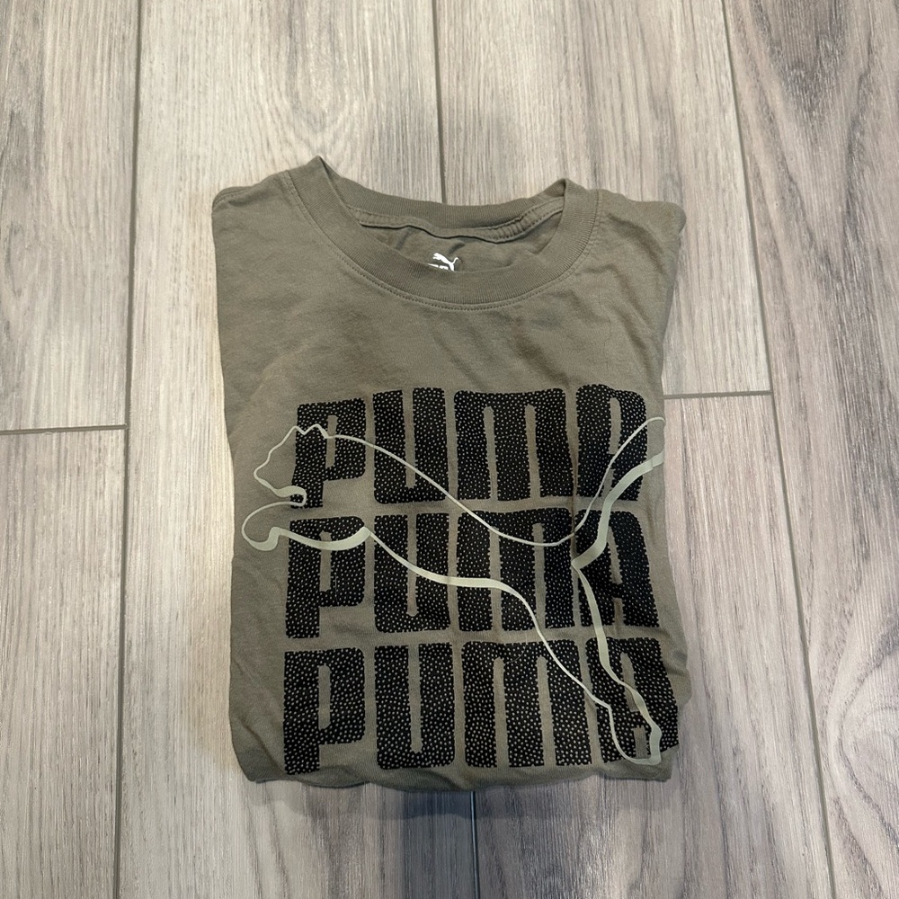 Puma Khaki Graphic Tee